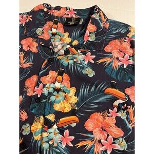 RARE Guinness Beer Gilroy Toucan Hawaiian Tropical Button Shirt 3XL Stout Gate
